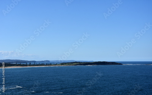 Panoramic view of Long Reef Headland from Dee Why Head  Sydney  NSW  Australia .