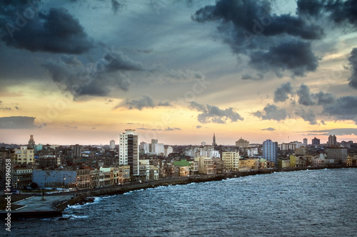 Photography Skyline View of Havana Cuba