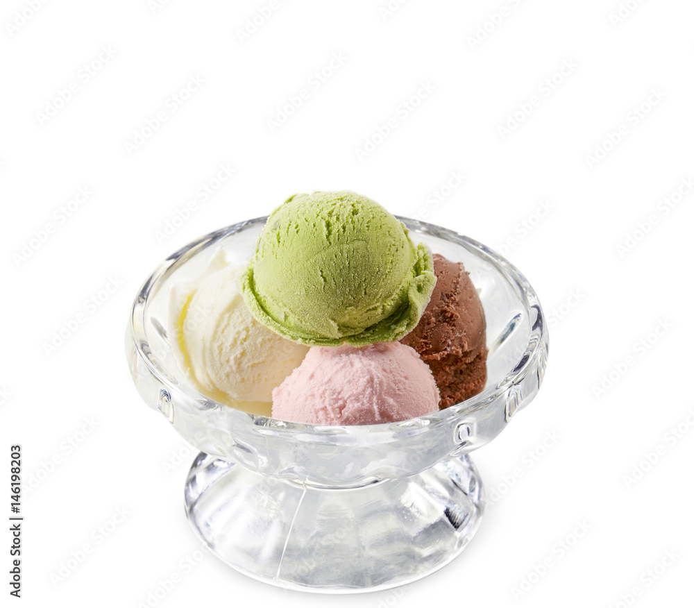アイスクリーム バニラ チョコ ストロベリー 抹茶 Stock 写真 Adobe Stock