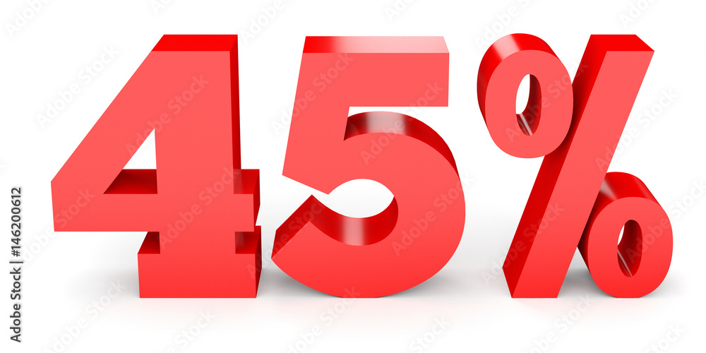 Forty five percent off. Discount 45 %. Forty five percent off. Discount 45 %.
