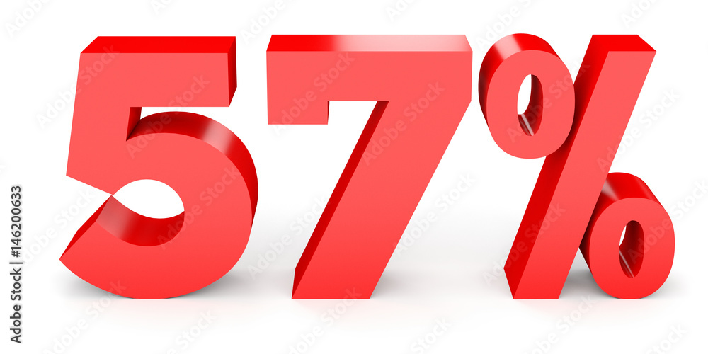 Fifty seven percent off. Discount 57 %. Fifty seven percent off. Discount 57 %.