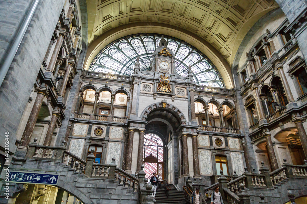 Interior Antwerp Central Station
