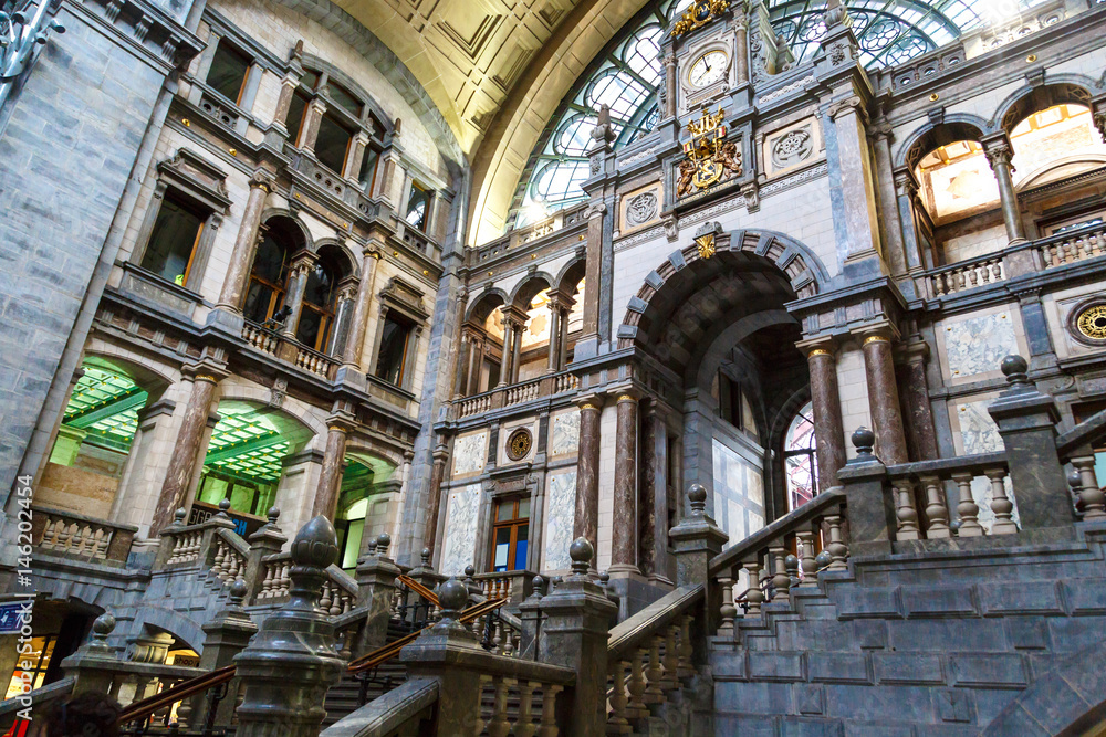 Interior Antwerp Central Station