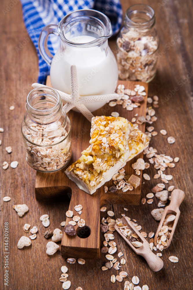 Fototapeta premium healthy energy breakfast