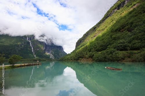 Glacier lake in Norway
