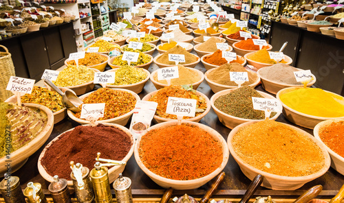 Traditional spicy market