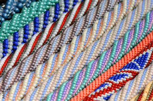 Background from multi-colored beads