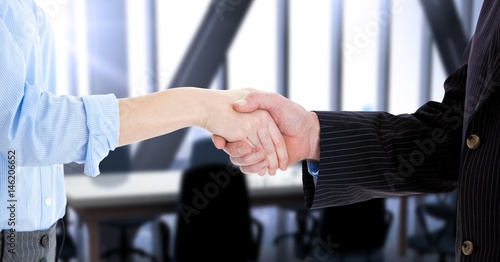 Close-up of business colleagues shaking hands