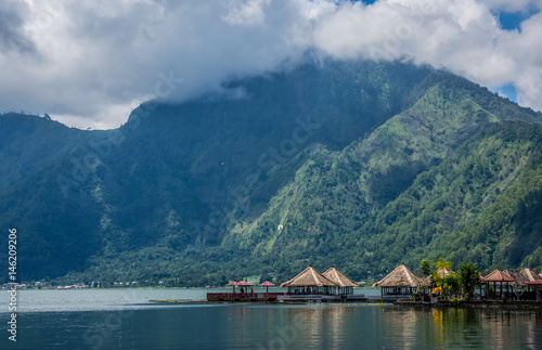 Lake Batur, Danau Batur is located in mount Batur caldera, Bali, Indonesia.