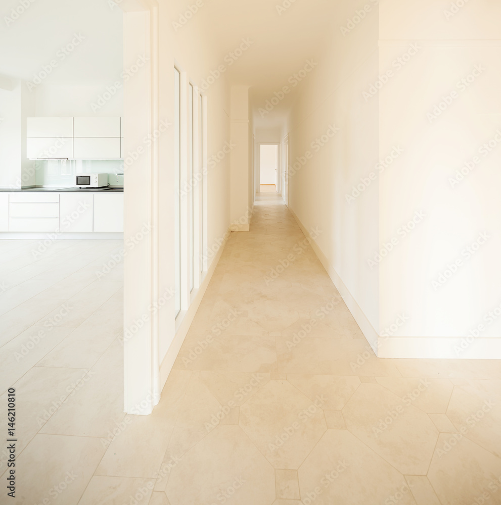 custom made wallpaper toronto digitalWhite corridor with doors