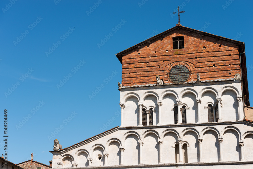 Church of Santa Maria Forisportam in Pisan-romanesque style (XII century) Lucca, Tuscany, Italy, Europe