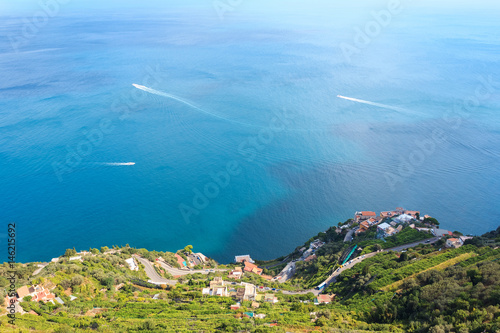 Beautiful Amalfi coast top sea view from Ravello, Italy
