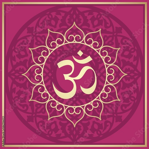 aum syllable, paisley design ,Hinduism, India