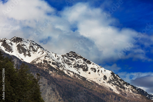 View on Cottian Alps beautiful landscape photo