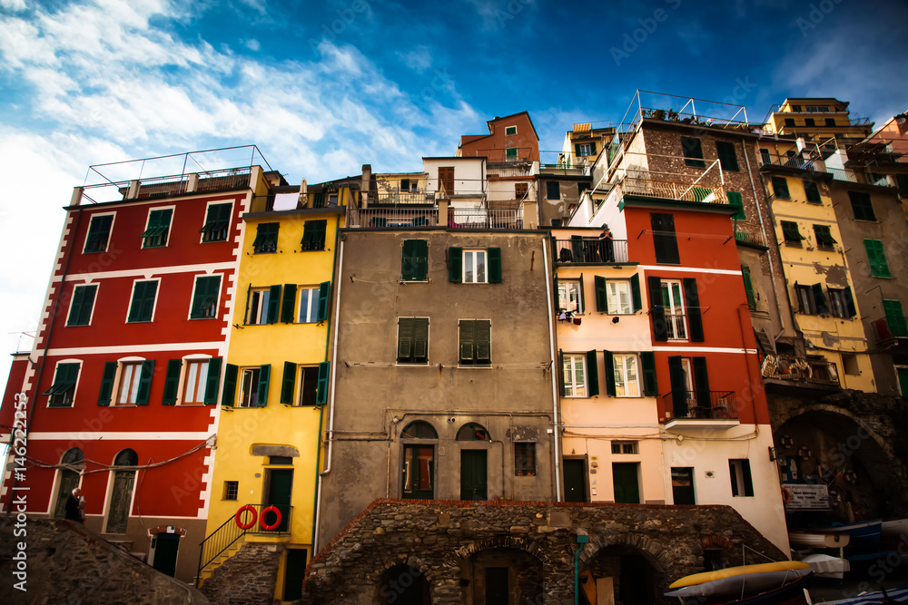 travel amazing Italy series - houses in Riomaggiore, Cinque Terre national park