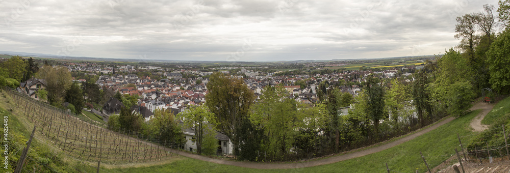Obraz premium bad nauheim hessen germany from above high definition panorama