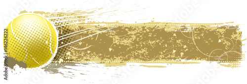 blank tennis banner