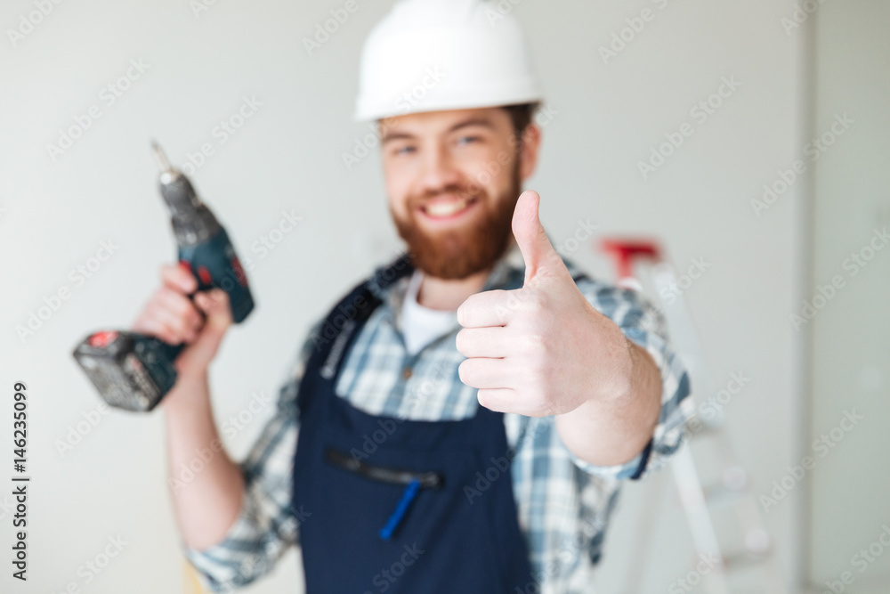 Close up of man showing thumb up isolated Close up of man showing thumb up isolated