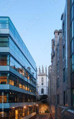 Modern buildings in the hearth of London City