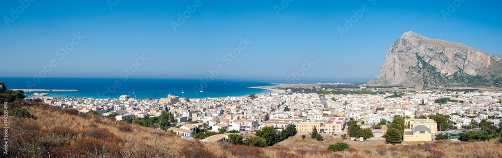 Beautiful View of San Vito Lo Capo town in Sicily