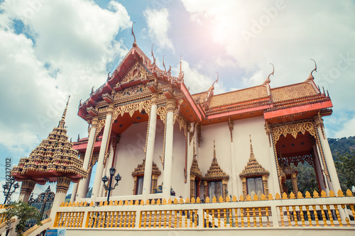 Thai temple. Wat Patong Temple  Suwankeereewong Phuket  Thailand.