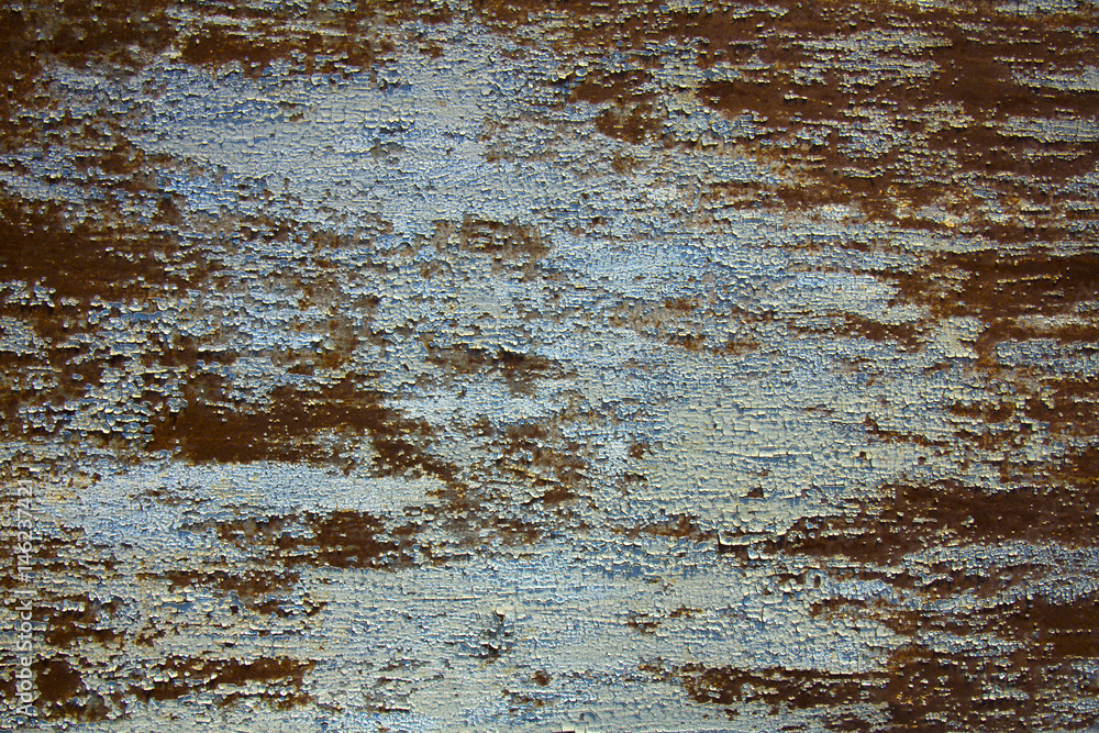 Texture, rusty metal, faded paint Texture, rusty metal, faded paint