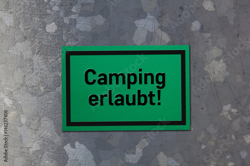 Camping erlaubt!