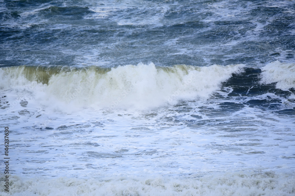 Beautiful stormy sea with waves Beautiful stormy sea with waves