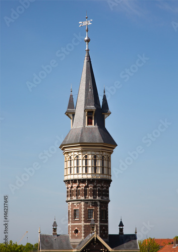 Water tower of Schoonhoven in the Netherlands. photo