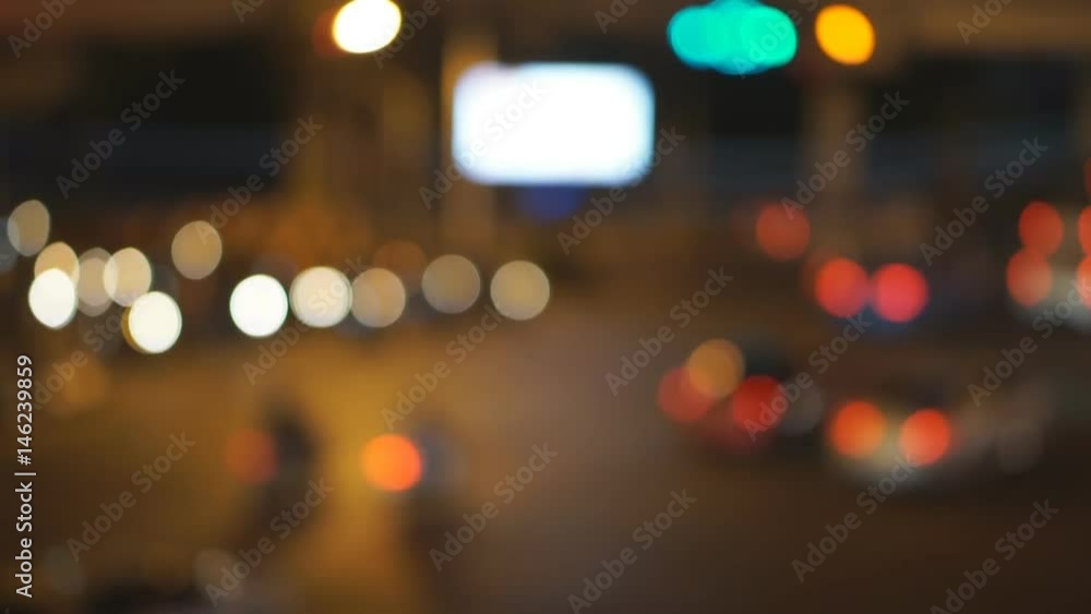 Abstract blur traffic at Bangkok downtown Abstract blur traffic at Bangkok downtown