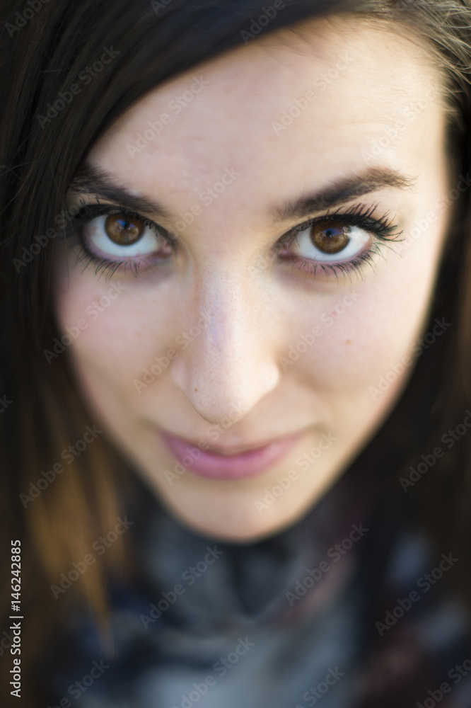 Portrait face of real beautiful woman. Portrait face of real beautiful woman.