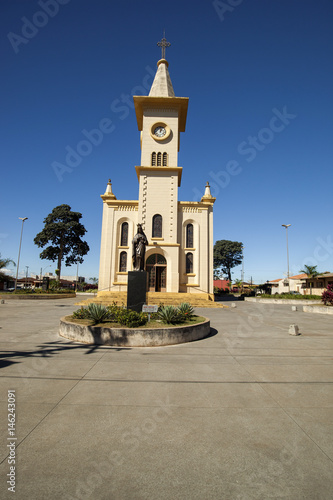 Church of the city of brodowski - City of the artist Candido Portinari - March, 2017.