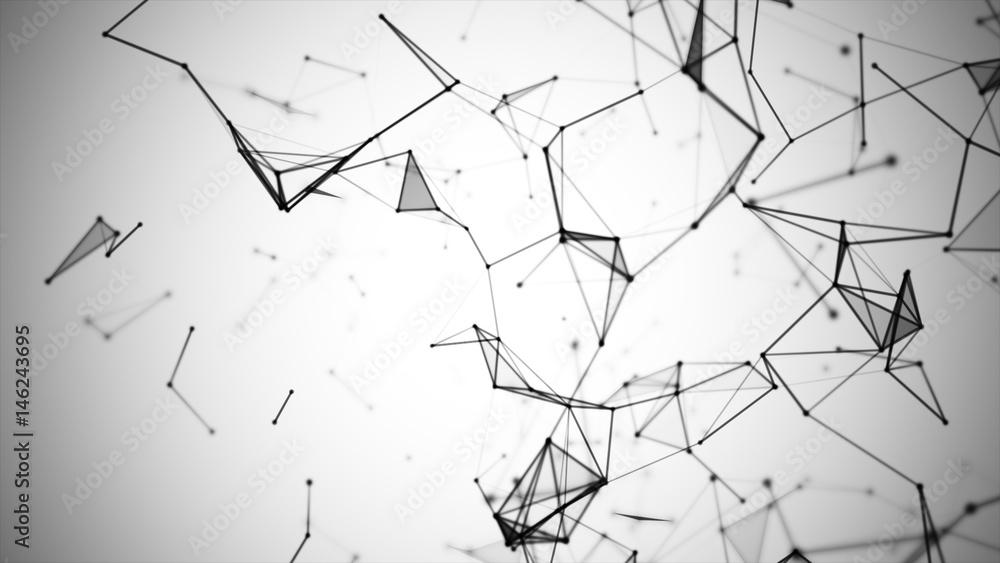 Abstract graphic consisting of points, lines and connection, Internet technology. Abstract graphic consisting of points, lines and connection, Internet technology.