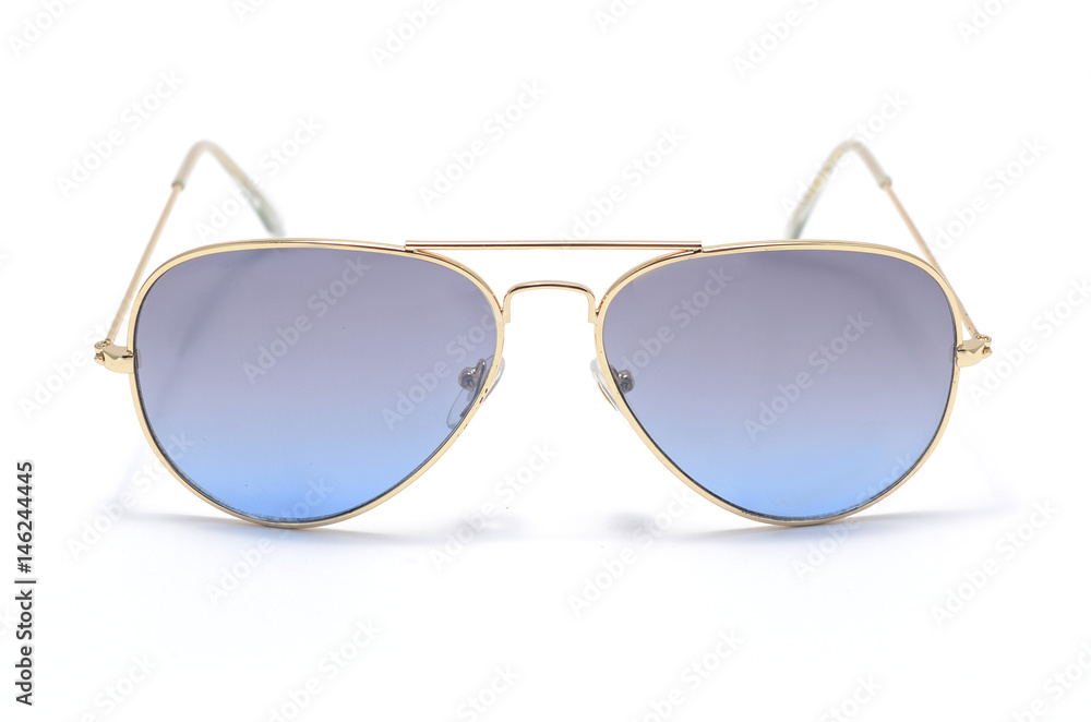 Sunglasses in an iron frame with gradient glass isolated on whit Sunglasses in an iron frame with gradient glass isolated on whit