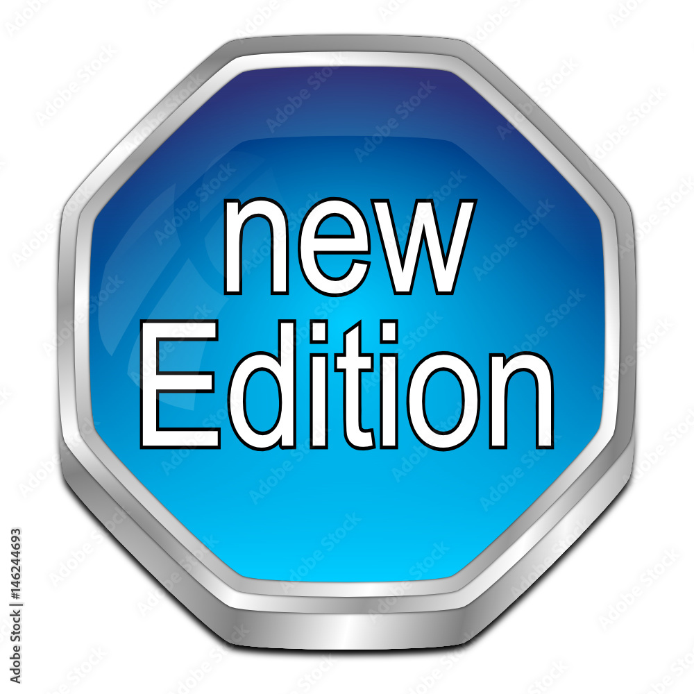 New Edition Button - 3D illustration New Edition Button - 3D illustration