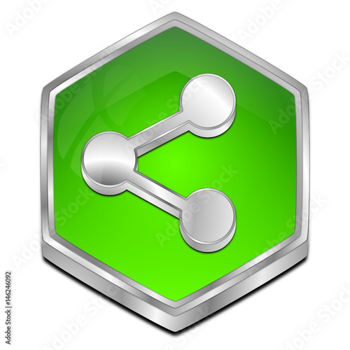 Share Button - 3D illustration