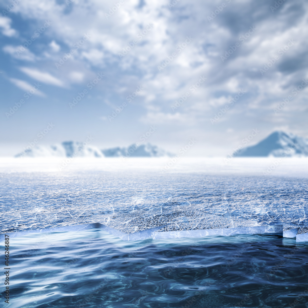 Fototapeta premium Ice background 
