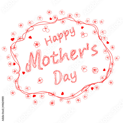 The children's drawing for a Mother's Day