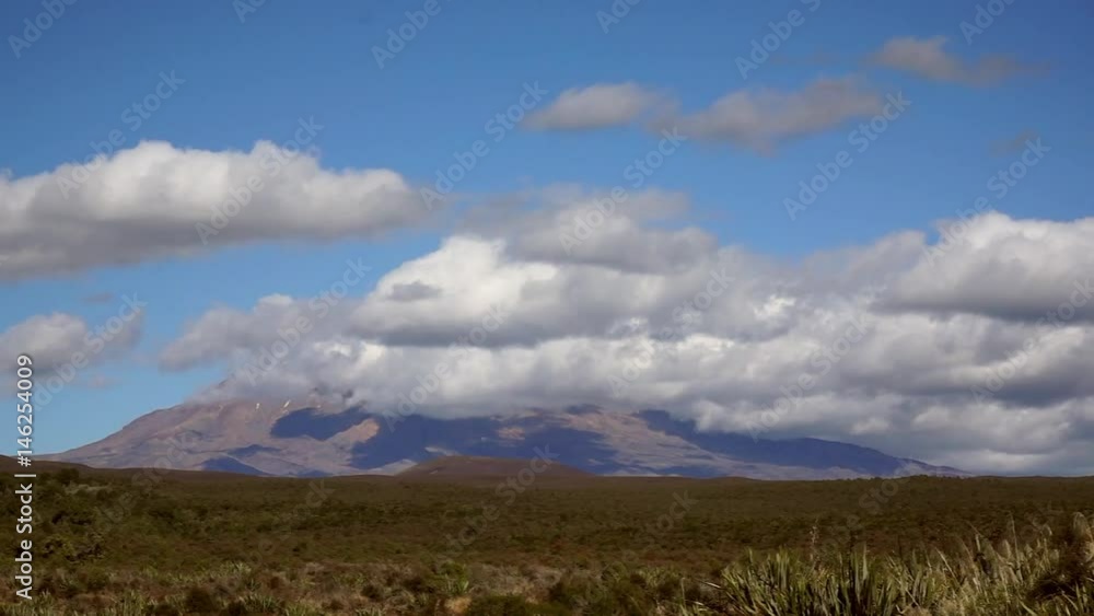 Ruapehu in the cloud, Tongariro National Park