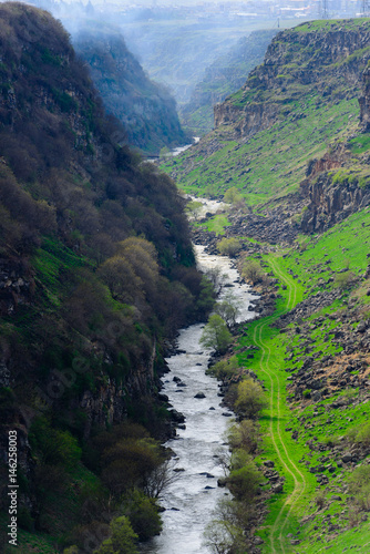 Beautiful river landscape, Armenia
