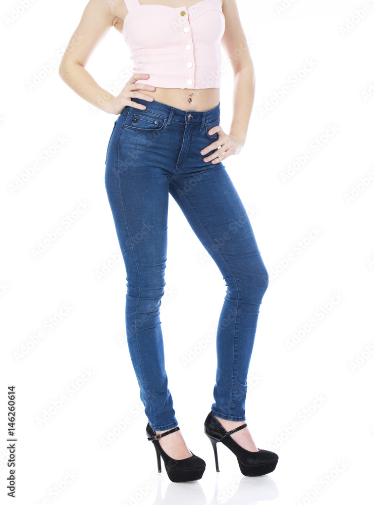 Female body part denim jeans Female body part denim jeans
