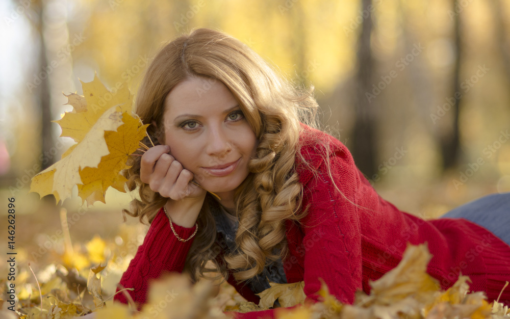 Beautiful girl in the autumn park
Beautiful girl in the autumn park