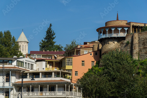 Salient buildings on the Europe square in Tbilisi, Georgia