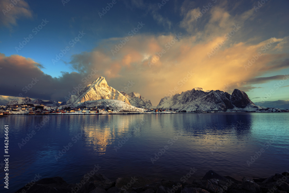 sunrise at Reine, Lofoten Islands, Norway