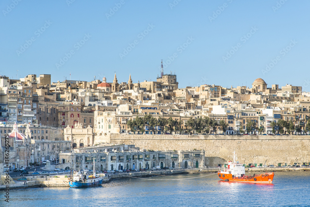 Port of Valetta - the capital of Malta.