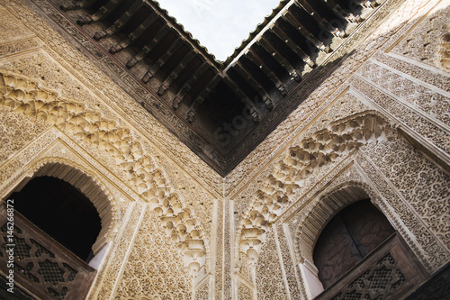 Mosque interior in Morocco.