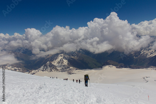 Climbing on mountain Elbrus © timursalikhov
