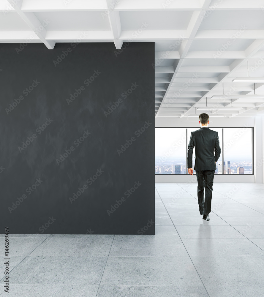 Fototapeta premium Walking man in interior
