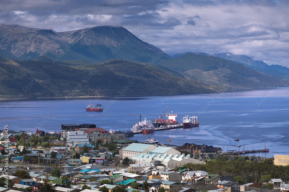 A view of Ushuaia, Tierra del Fuego, Argentina