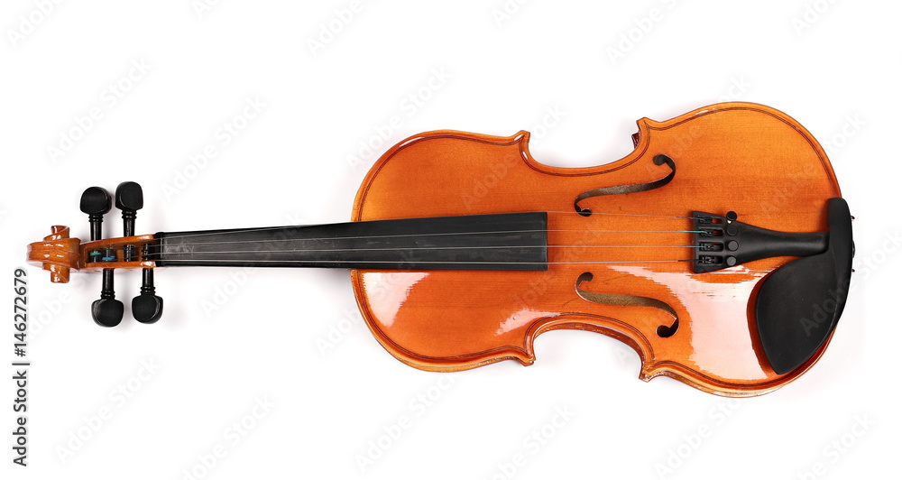 Fototapeta premium Violin isolated on white background